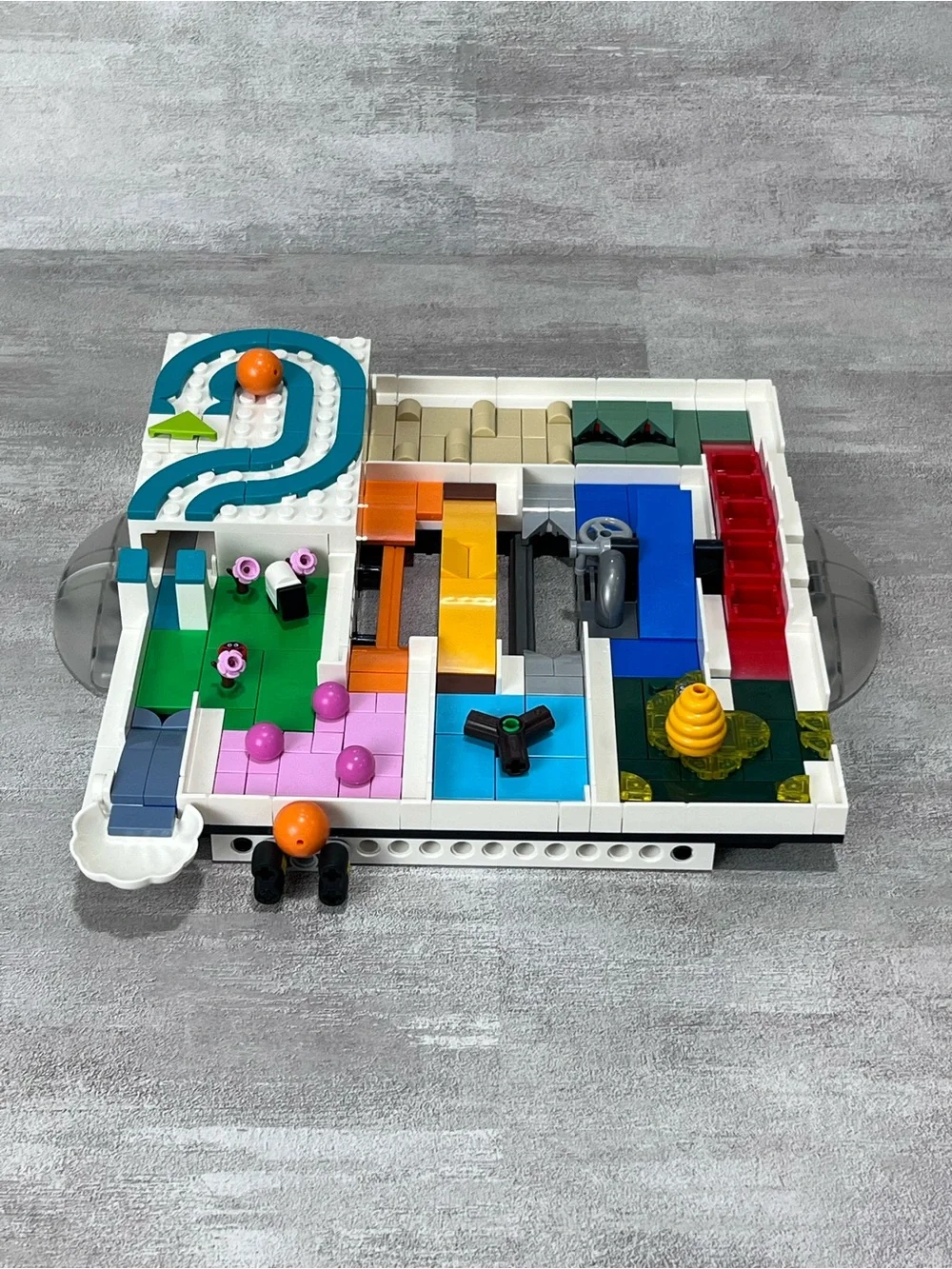 Lego building diverse sections